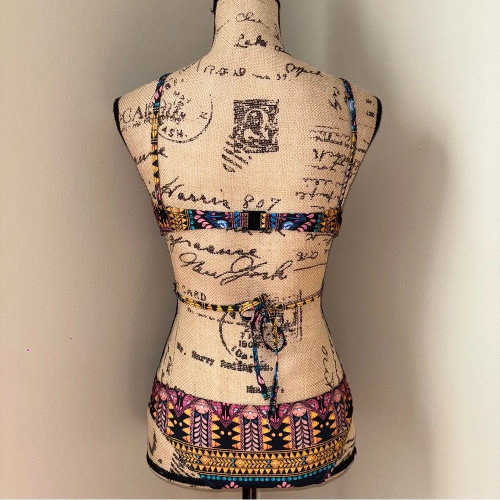 Colorful Patterned Bikini Set - Picture 3 of 3